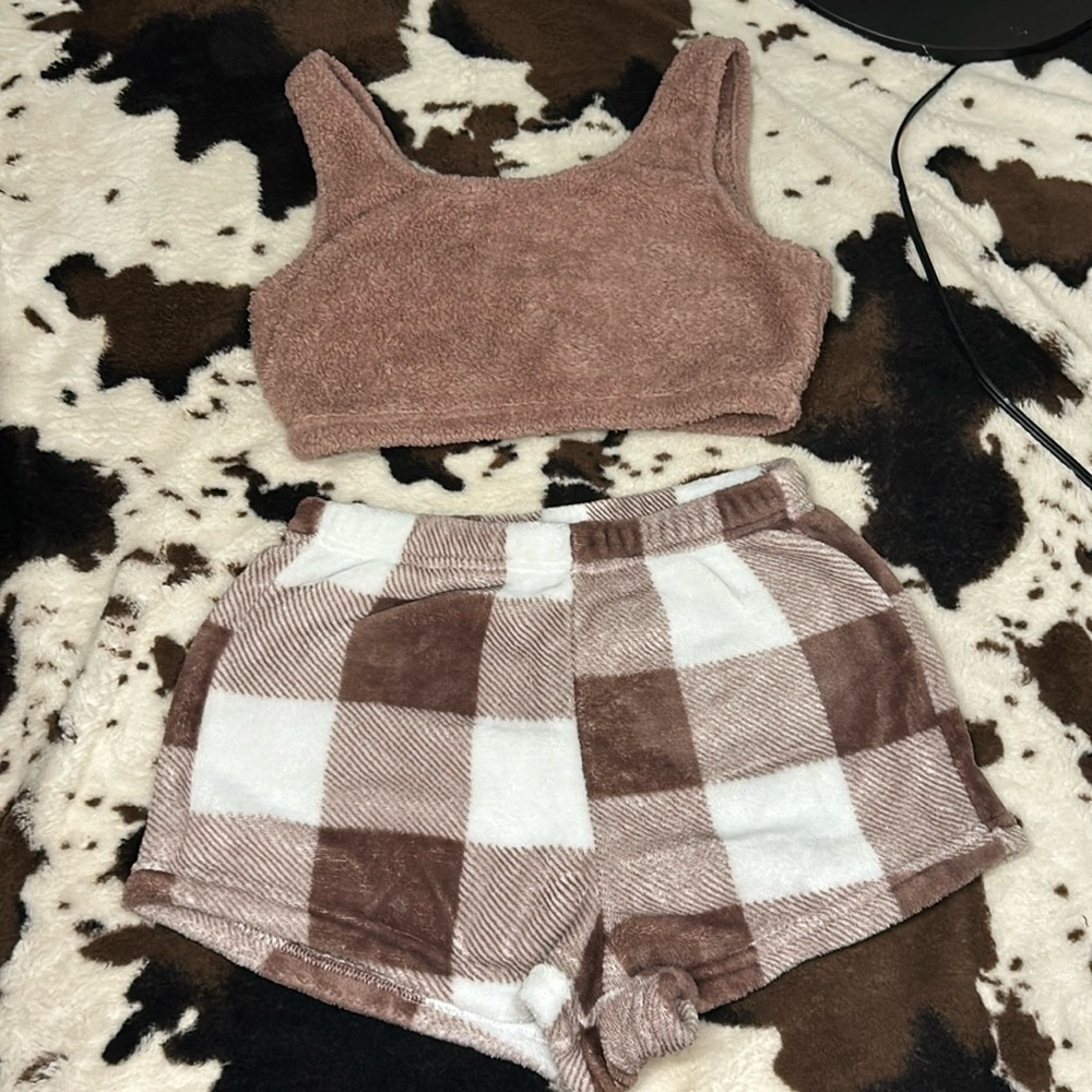 Two piece fleece pajama set